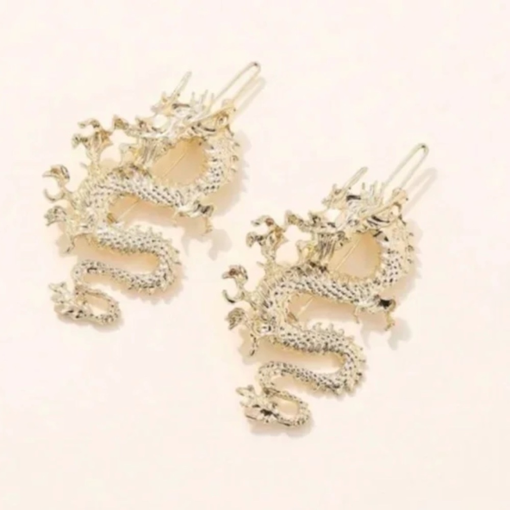 ❤️ FREE Dragon Hair Accessories Hipster Hippie Pop Artsy Modern Clips Barrettes